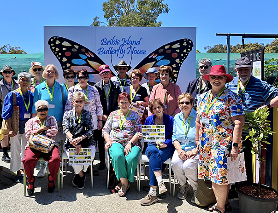 Sunnybank Probus visits Bribie Island Butterfly House
